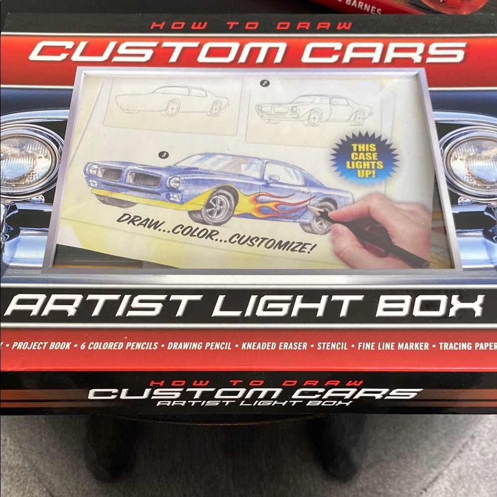 Custom Cars Artist Light Box - Black